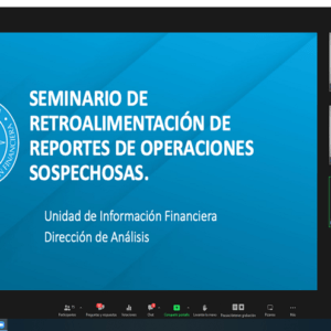 UIF promueve calidad de Reportes de Operaciones Sospechosas (ROS).